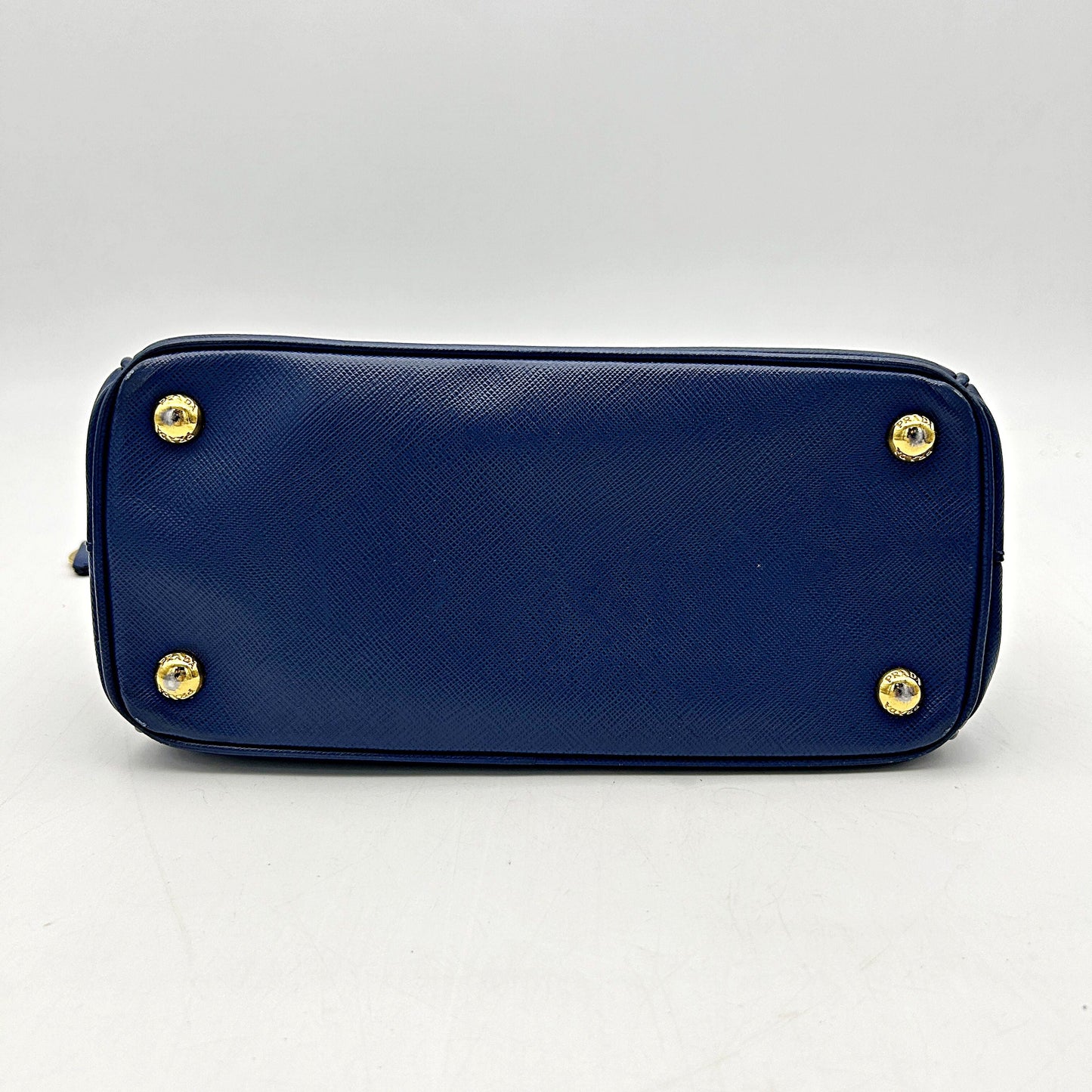 PRADA Saffiano Lux Small Galleria Double Zip Tote Bluette LA5070