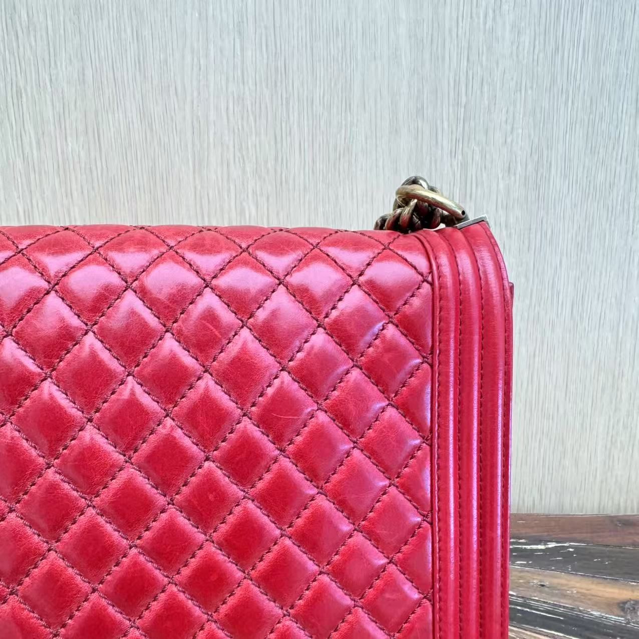Chanel XL Boy Bag - Red Shoulder Bags, Handbags