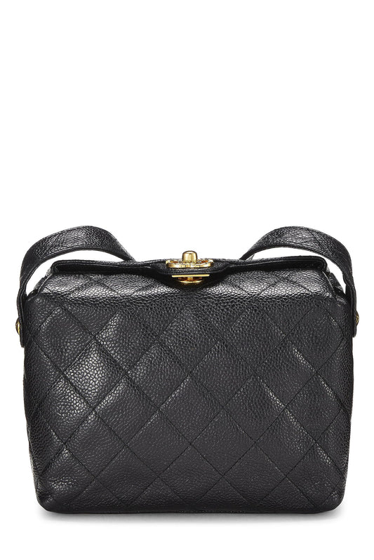Chanel,  Black Caviar Shoulder Bag, Black