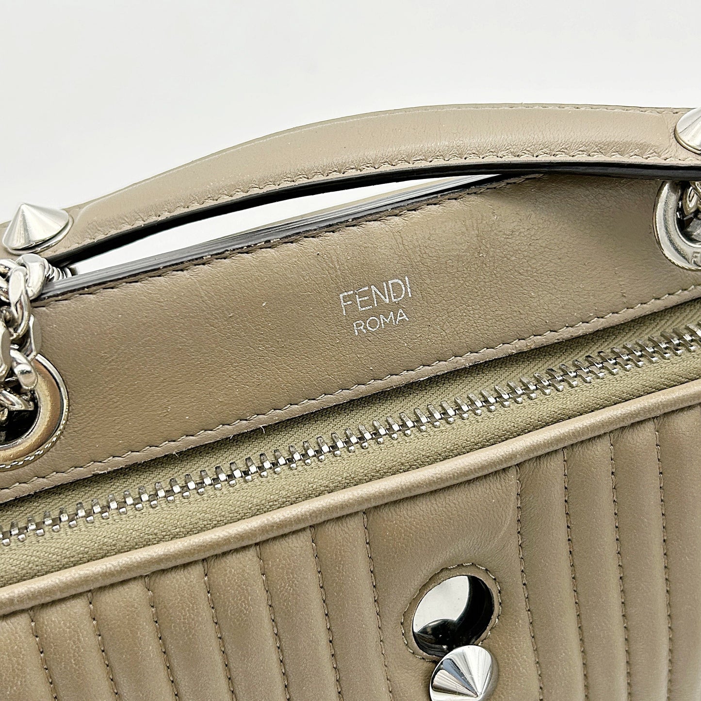 Fendi Leather Dotcom Click Small - Blue Shoulder Bags, Handbags LA15425