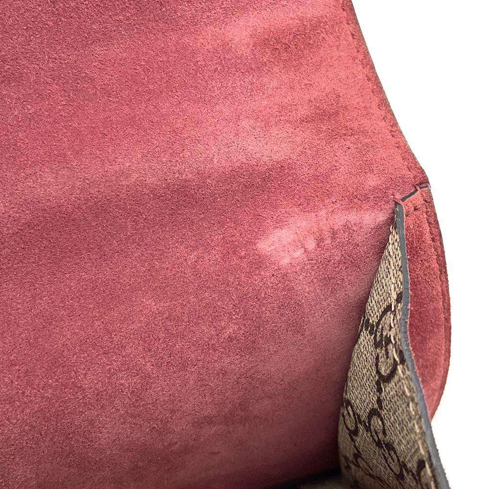 GUCCI Dionysus ChainShoulder Bag Beige/Red 400249 PVC suede