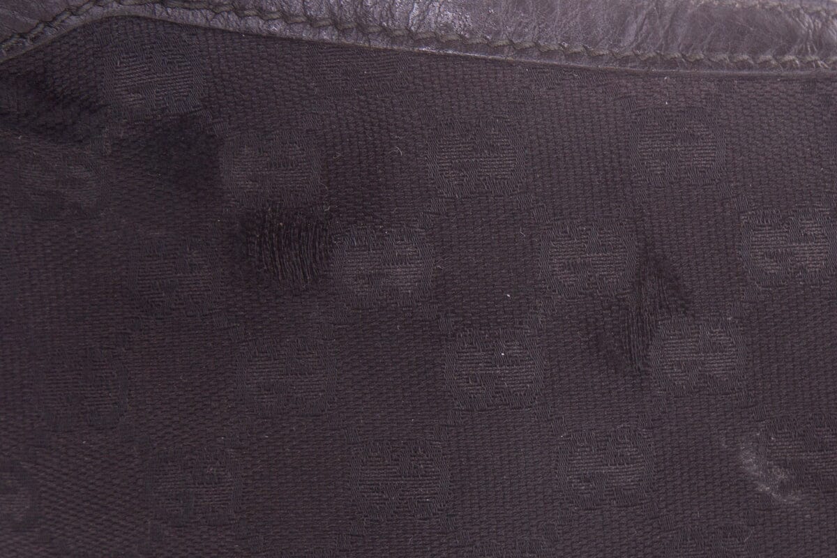 Gucci Vintage Black Monogram Hobo