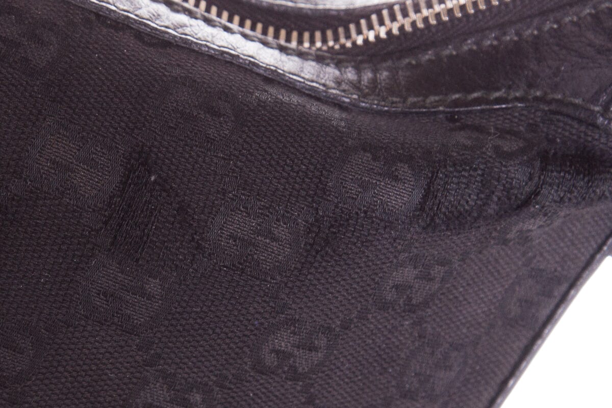 Gucci Vintage Black Monogram Hobo