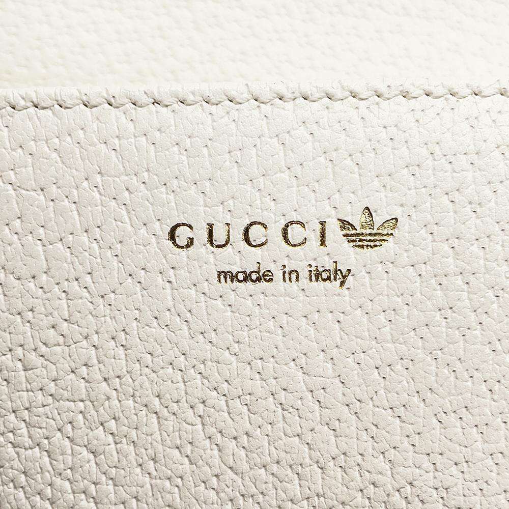 GUCCI adidas Collaboration Chain Wallet Red/White 621892 Leather