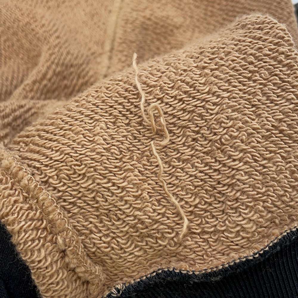 GUCCI Vintage Logo Knitted Fabric Sweatshirt Size S Camel 678943 Cotton100%