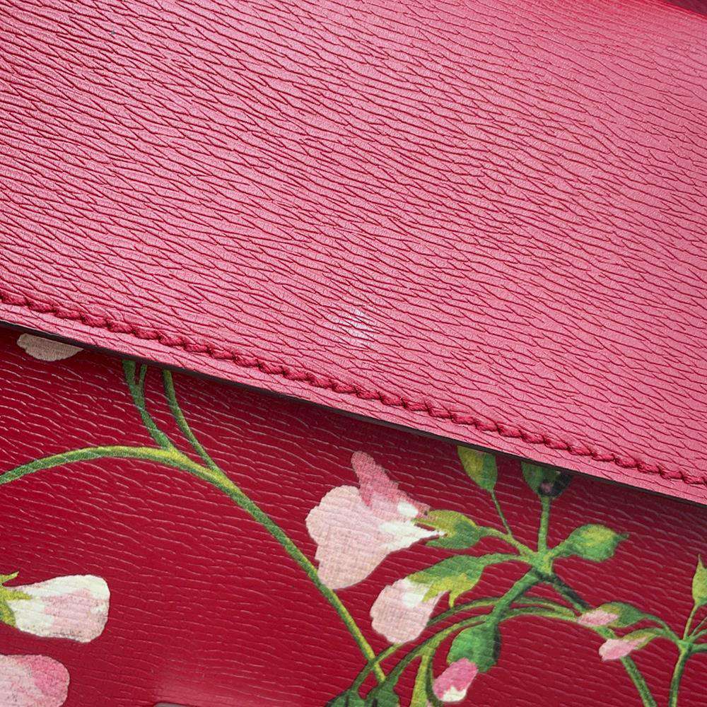 GUCCI Dionysus Flower ChainShoulder Red 400249 Leather