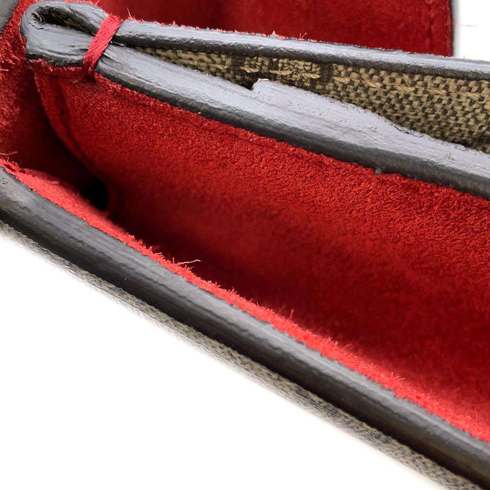 GUCCI Dionysus GG Supreme Shoulder Bag Brown/Red 421970 PVC Leather