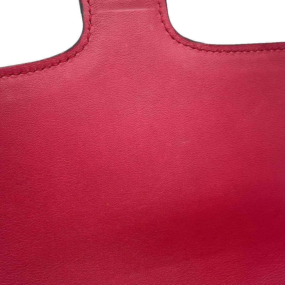 GUCCI Interlocking G Chain Shoulder Pink 387606 Patent Leather