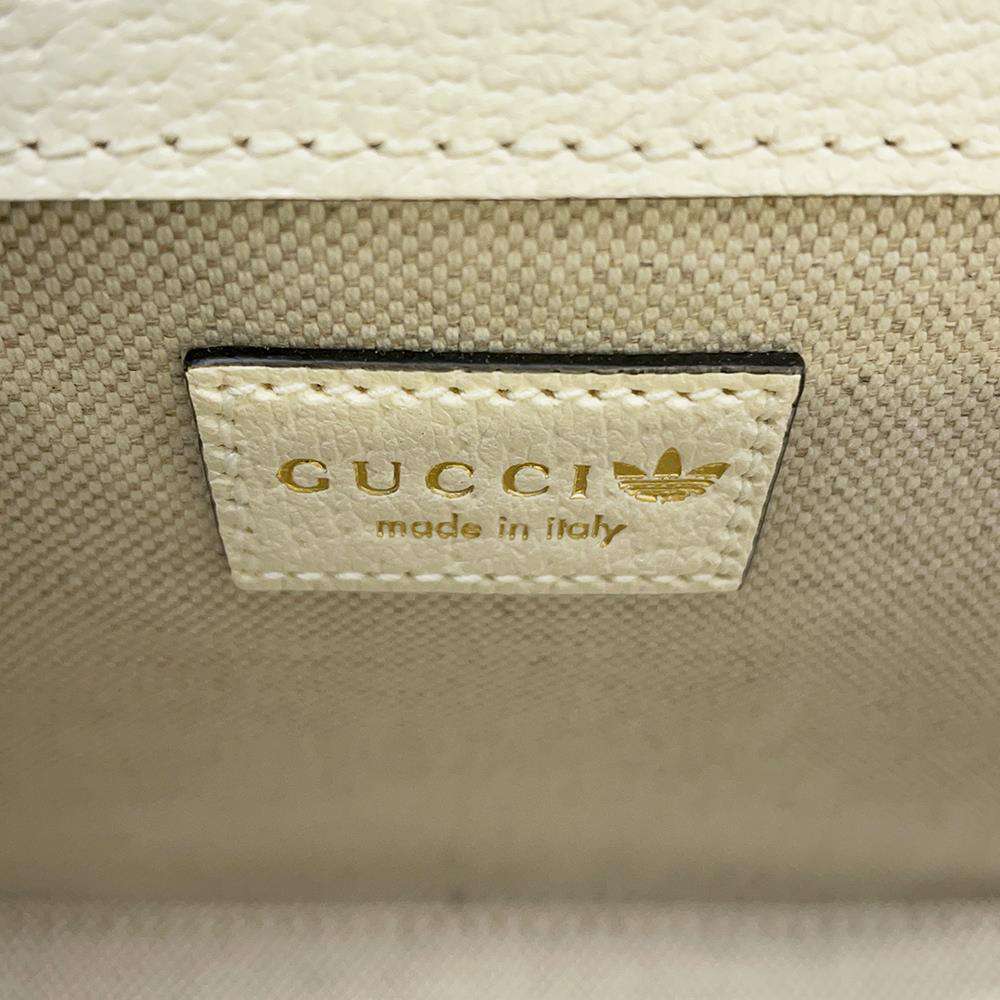 GUCCI Adidas collaboration Horsebit1955 Shoulder Bag Black/White 658574 Leather