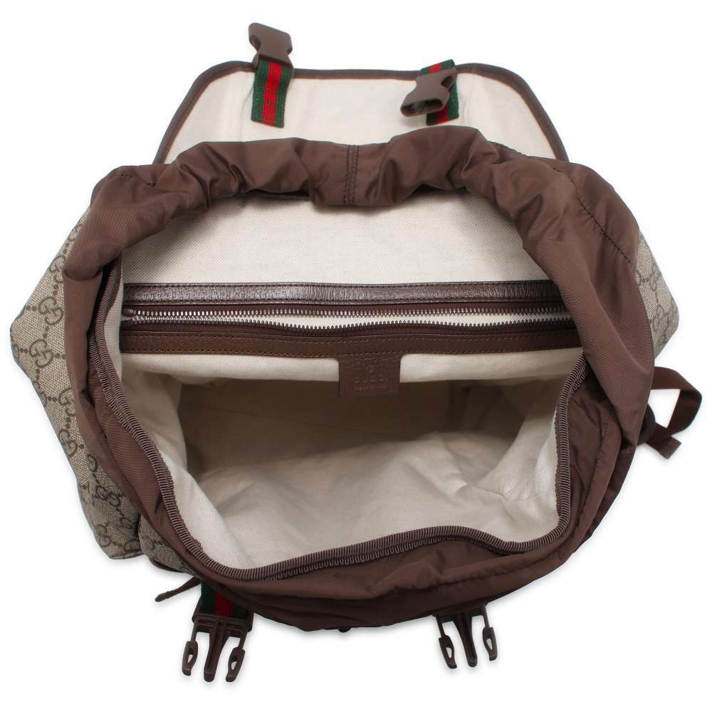 GUCCI GG Supreme Skateboard Backpack Beige/Brown 690999 GG SupremeCanvas