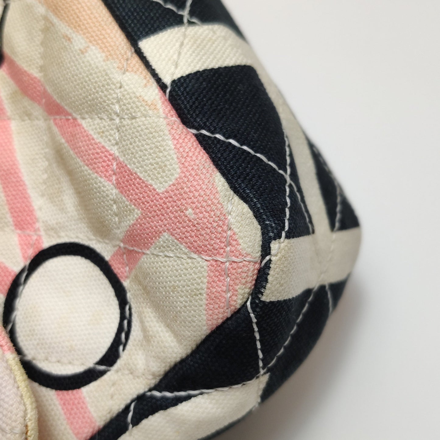 Chanel Baguette Flap Multicolor Eiffel Tower Print Cloth Shoulder Bag