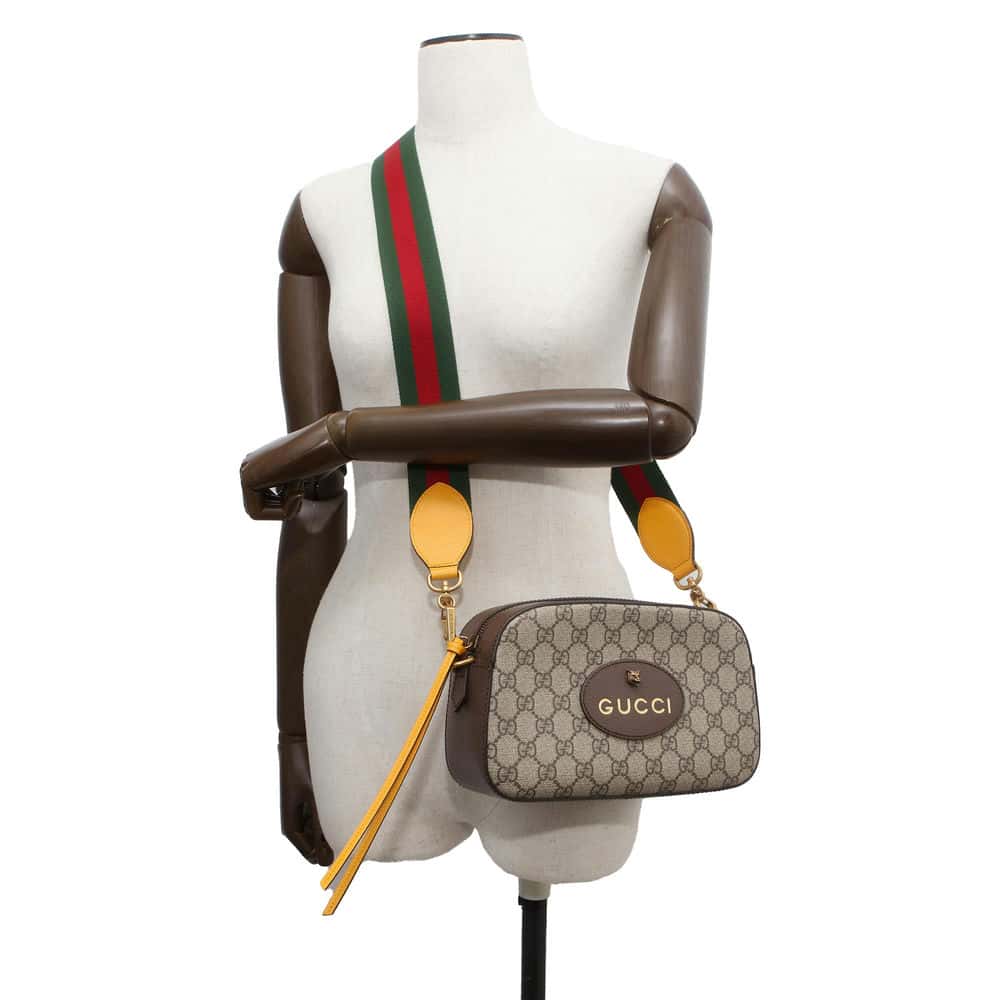 GUCCI Neo Vintage Shoulder Bag Brown/Beige 476466 PVC