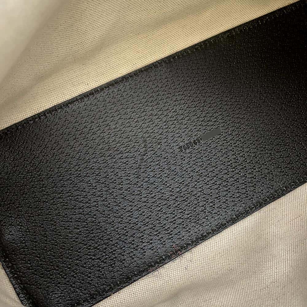 GUCCI Tote Bag Black 765043 Leather Size Small