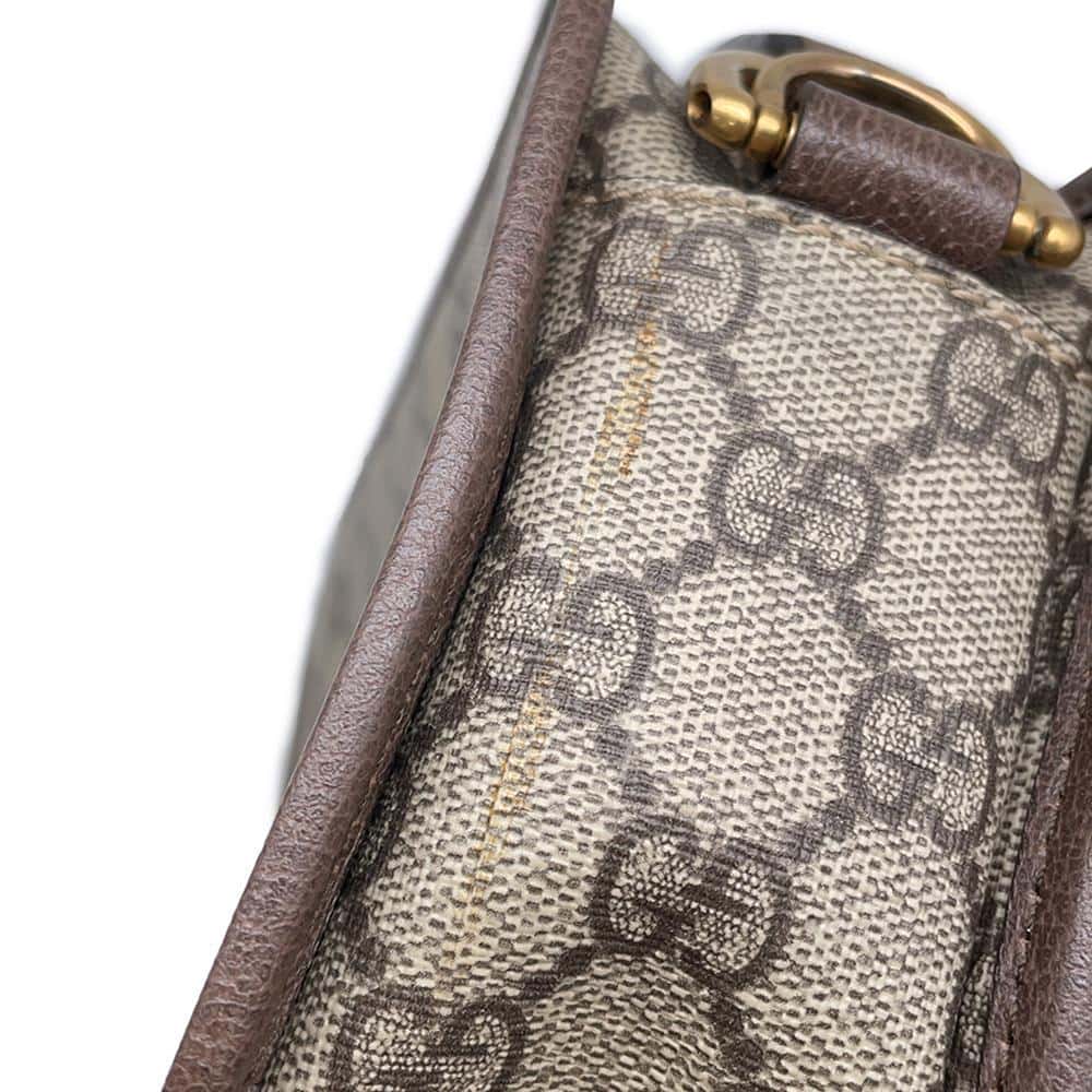 GUCCI Ophidi GG Supreme 2WAY Shoulder Bag Brown 598130 PVC Leather Size Small