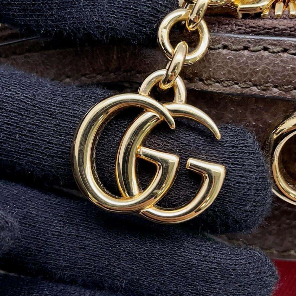 GUCCI Shoulder Bag GG Supreme Ophidia Web Beige/Brown 499621 GG SupremeCanvas Leather