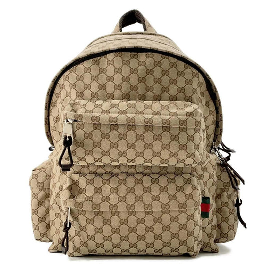 GUCCI Large Backpack Beige 800182 GG Canvas