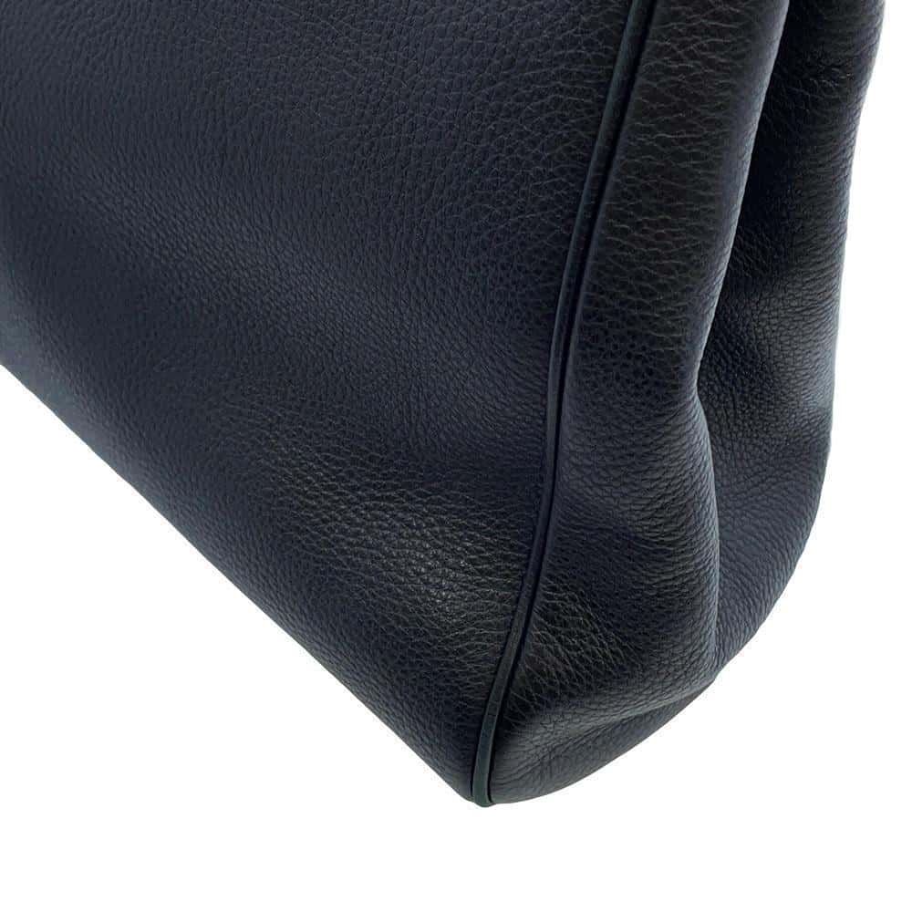 GUCCI Bamboo Shopper Tote Black 336032 Leather