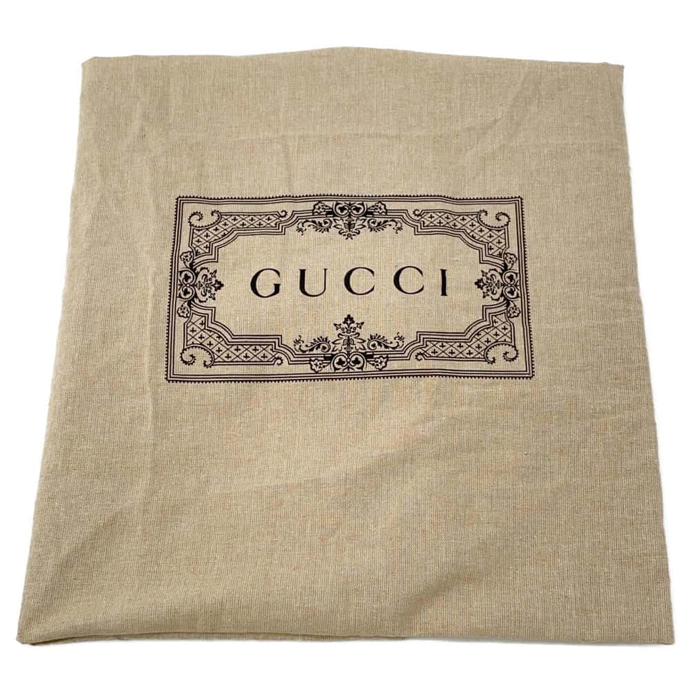 GUCCI GGNylon Ripstop Tote Bag Gray 767929 GGNylon Leather