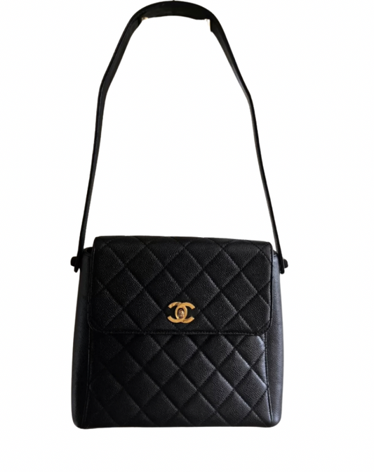 Chanel vintage caviar kelly shoulder Bag