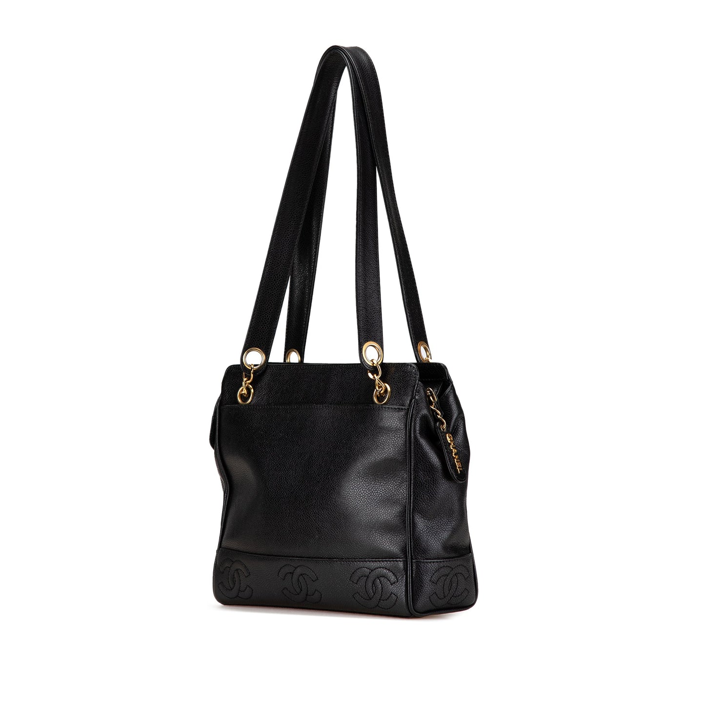 Black Chanel Triple CC Caviar Shoulder Bag