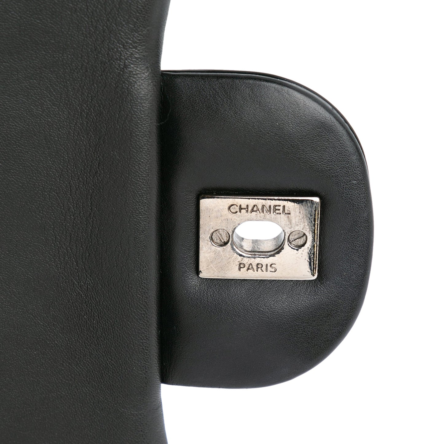Black Chanel Jumbo Classic Patent Double Flap Shoulder Bag
