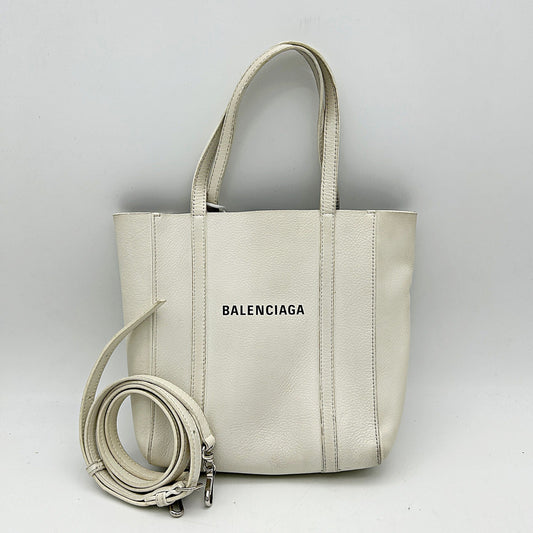 Balenciaga Leather Tote - White Totes, Handbags LA35083