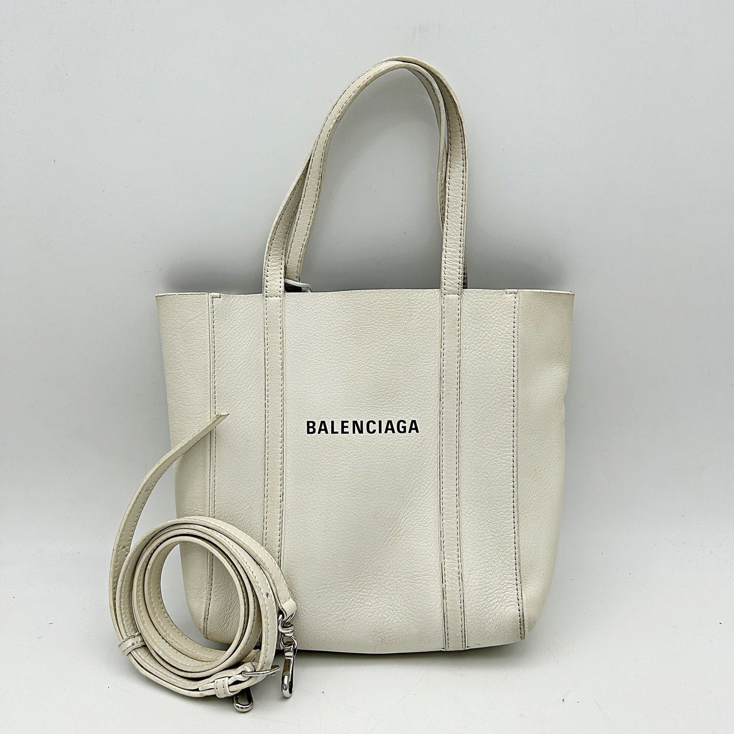 Balenciaga Leather Tote - White Totes, Handbags LA35083