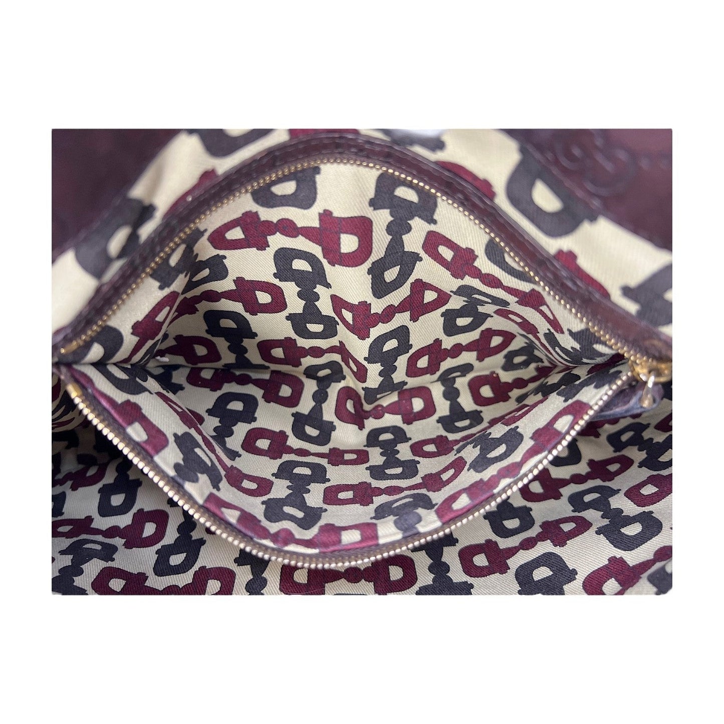 Gucci Suede Hasler Horsebit Tote