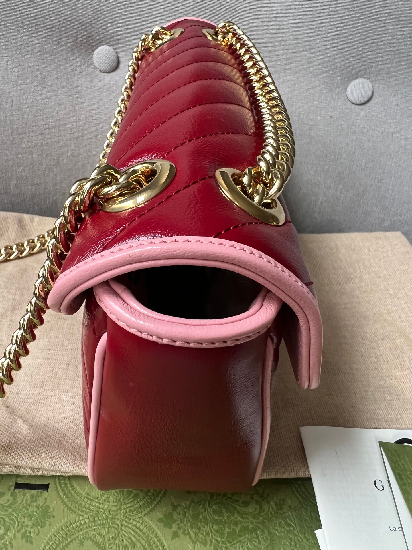 Gucci GG Torchon Pink Marmont Small Shoulder Bag