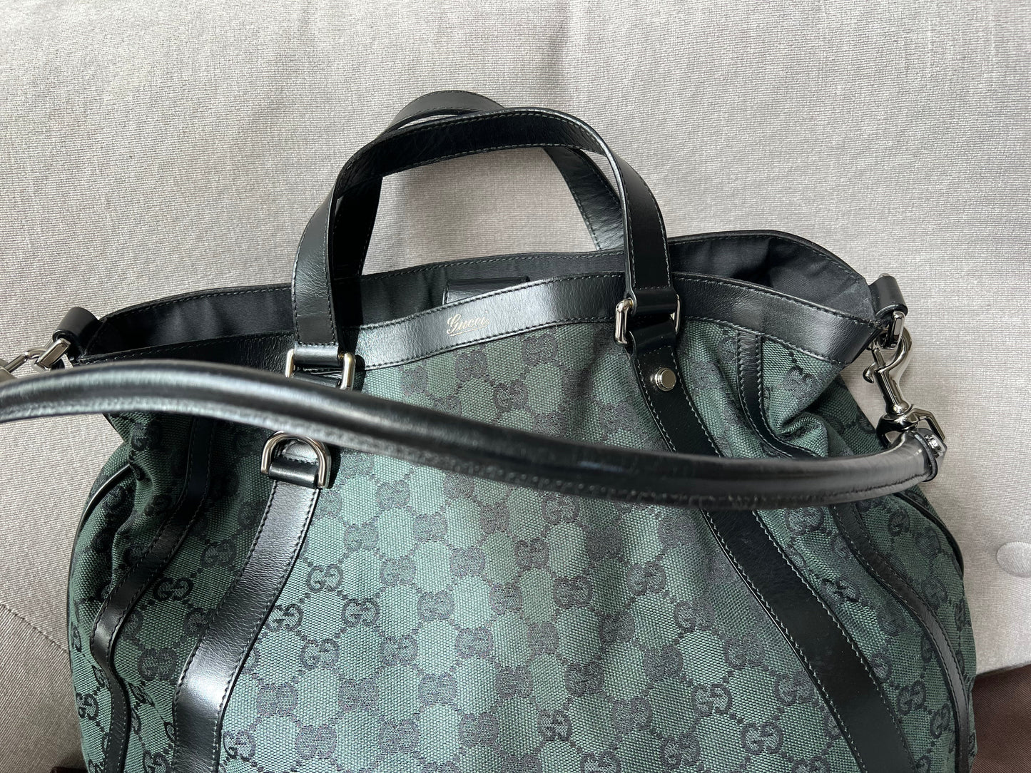 Gucci Abbey Convertible GG Canvas Tote