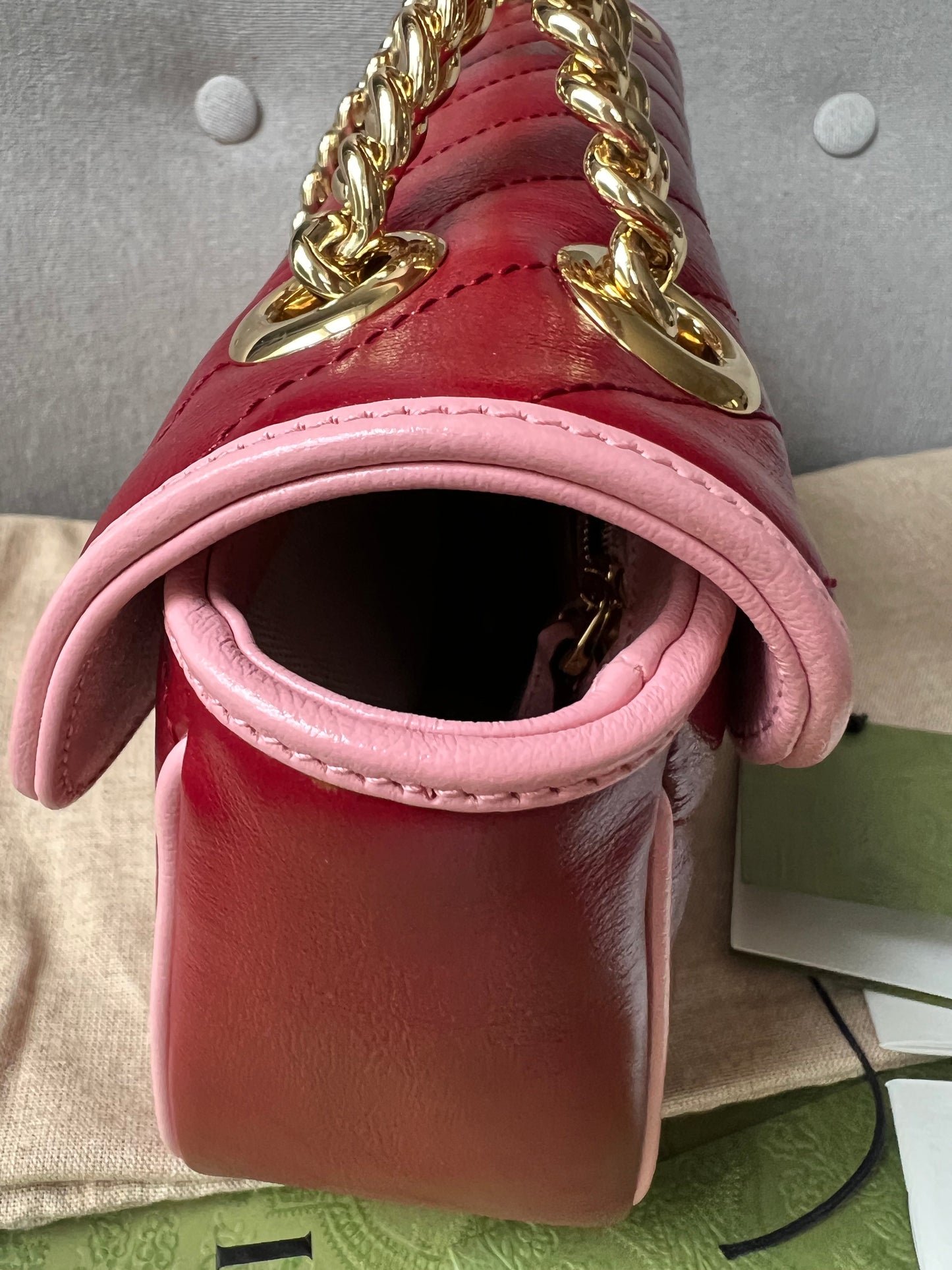 Gucci GG Torchon Pink Marmont Small Shoulder Bag