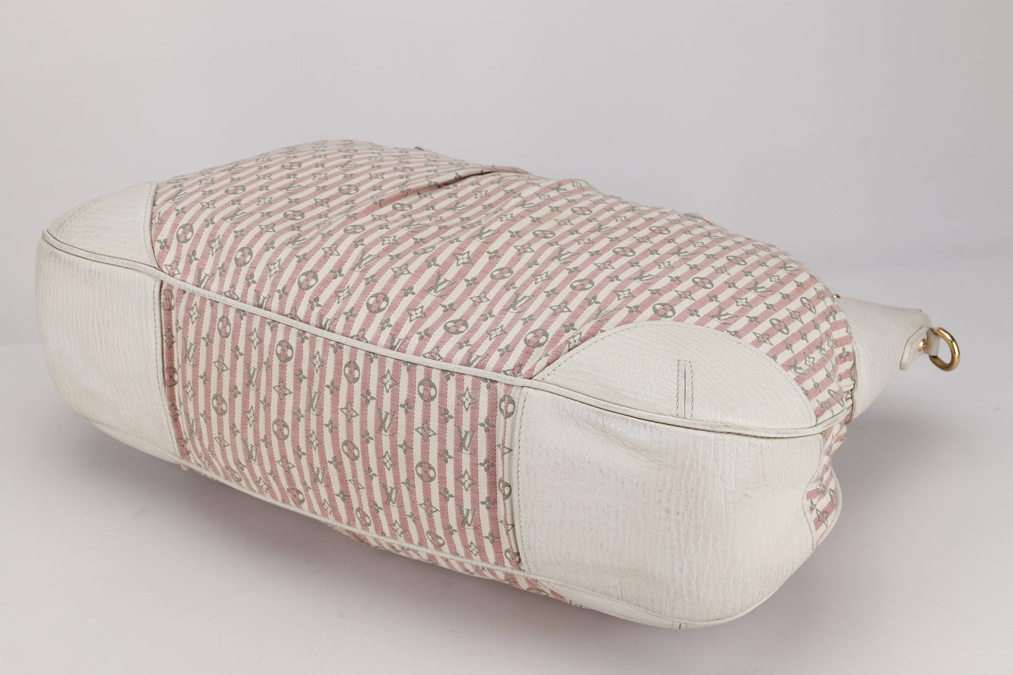 LOUIS VUITTON MINI LIN PINK CANVAS TWO WAY USE SHOULDER BAG, WITH STRAP & DUST COVER