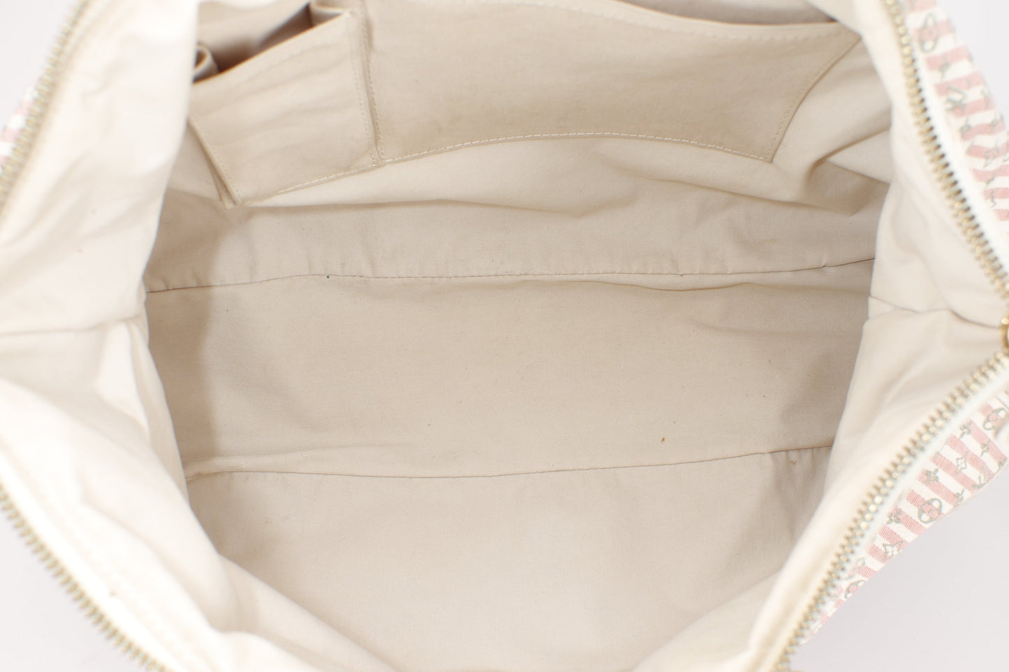 LOUIS VUITTON MINI LIN PINK CANVAS TWO WAY USE SHOULDER BAG, WITH STRAP & DUST COVER