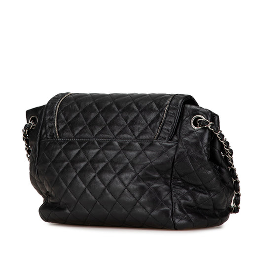 Black Chanel Small Quilted Calfskin Istanbul Accordion Flap Shoulder Bag