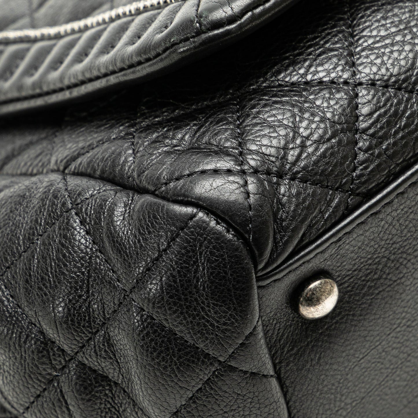 Black Chanel Small Quilted Calfskin Istanbul Accordion Flap Shoulder Bag