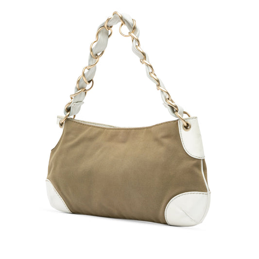 Brown Chanel Canvas Olsen Shoulder Bag