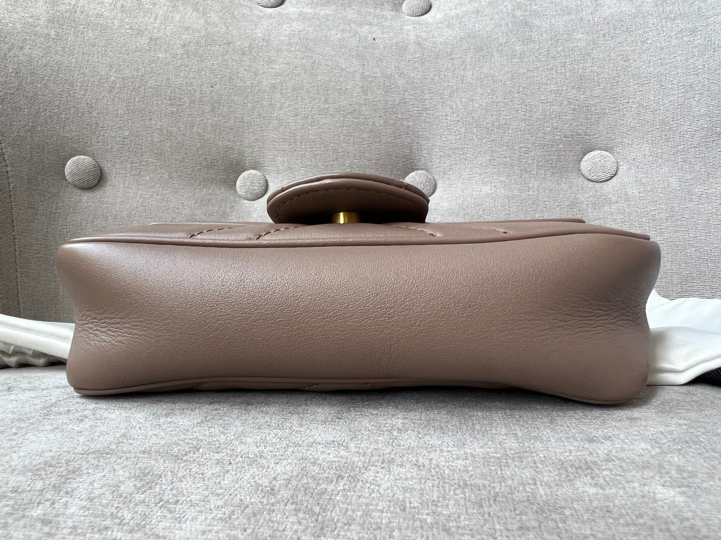 Gucci GG Dusty Pink Marmont Super Mini Shoulder Bag
