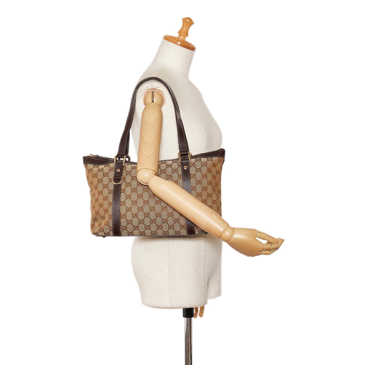GUCCI GG Canvas Abbey D-Ring Tote Bag