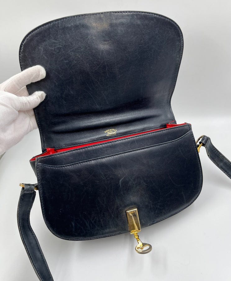 Vintage Gucci Canvas Crossbody Bag