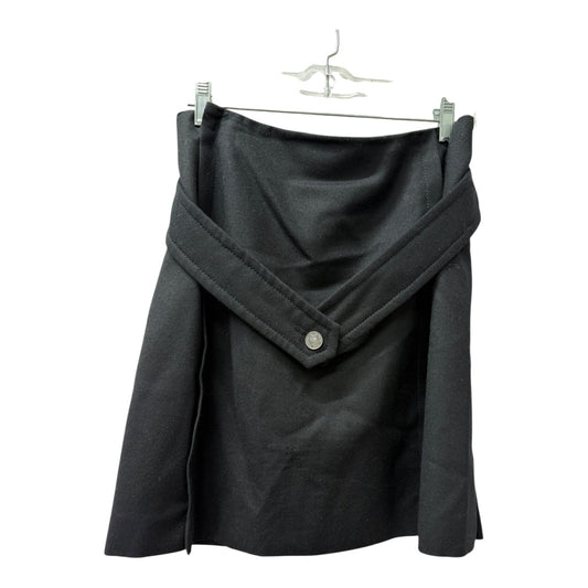 Skirt Luxury Designer By Chanel In Black, Size:4