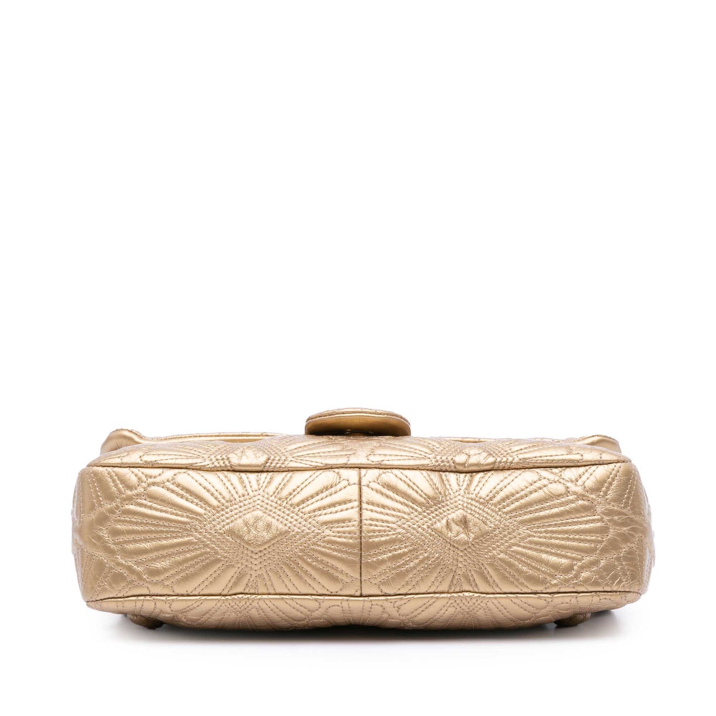 Gold Chanel Quilted Calfskin Ca D'Oro Flap Shoulder Bag
