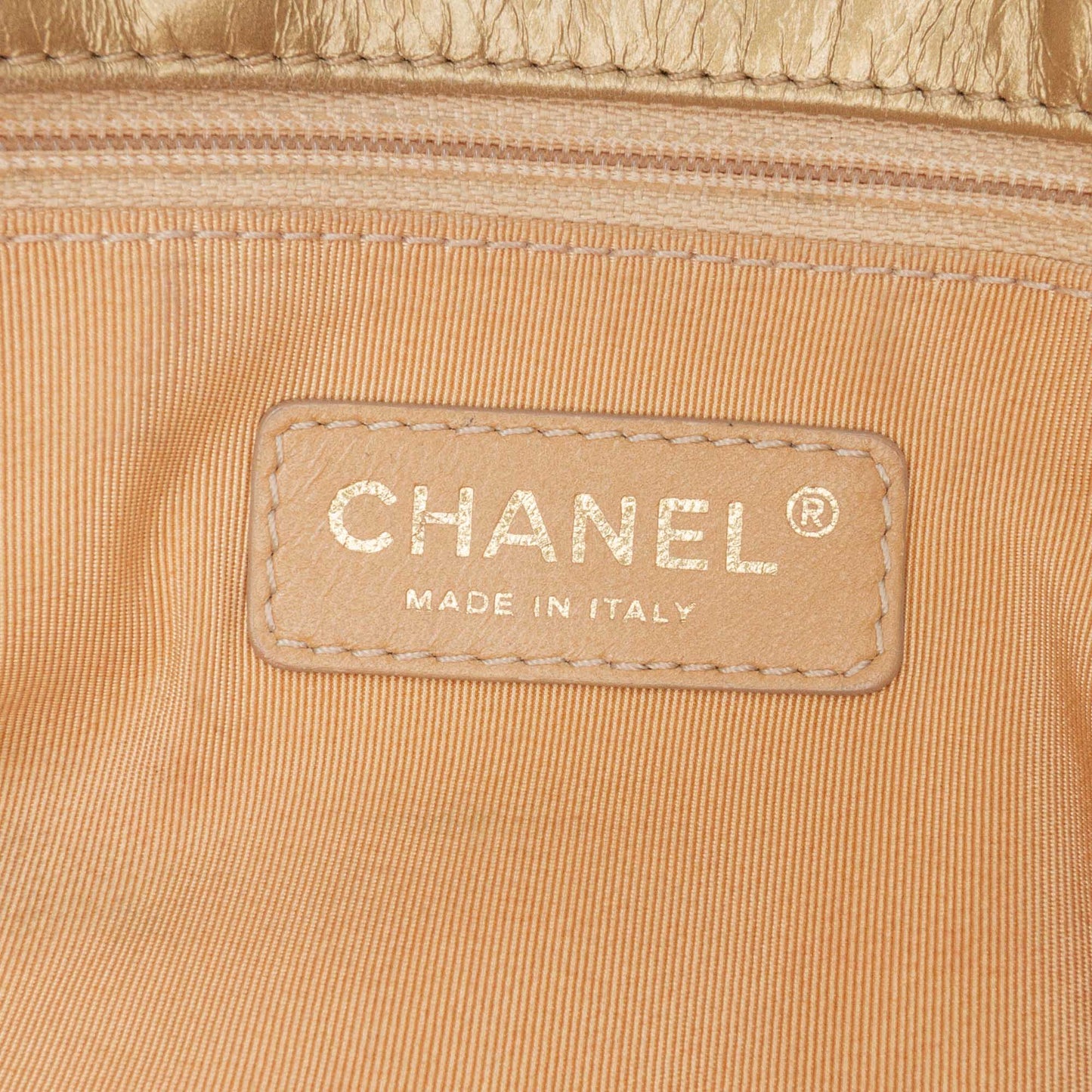 Gold Chanel Quilted Calfskin Ca D'Oro Flap Shoulder Bag