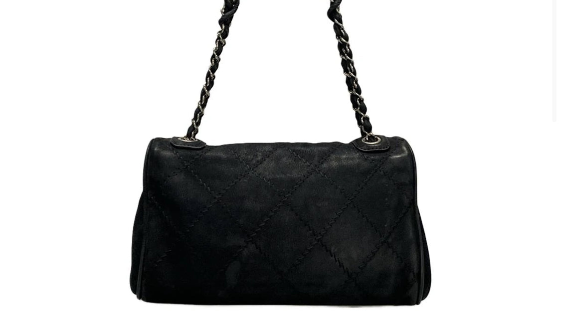 Chanel large stitch shoulder bag