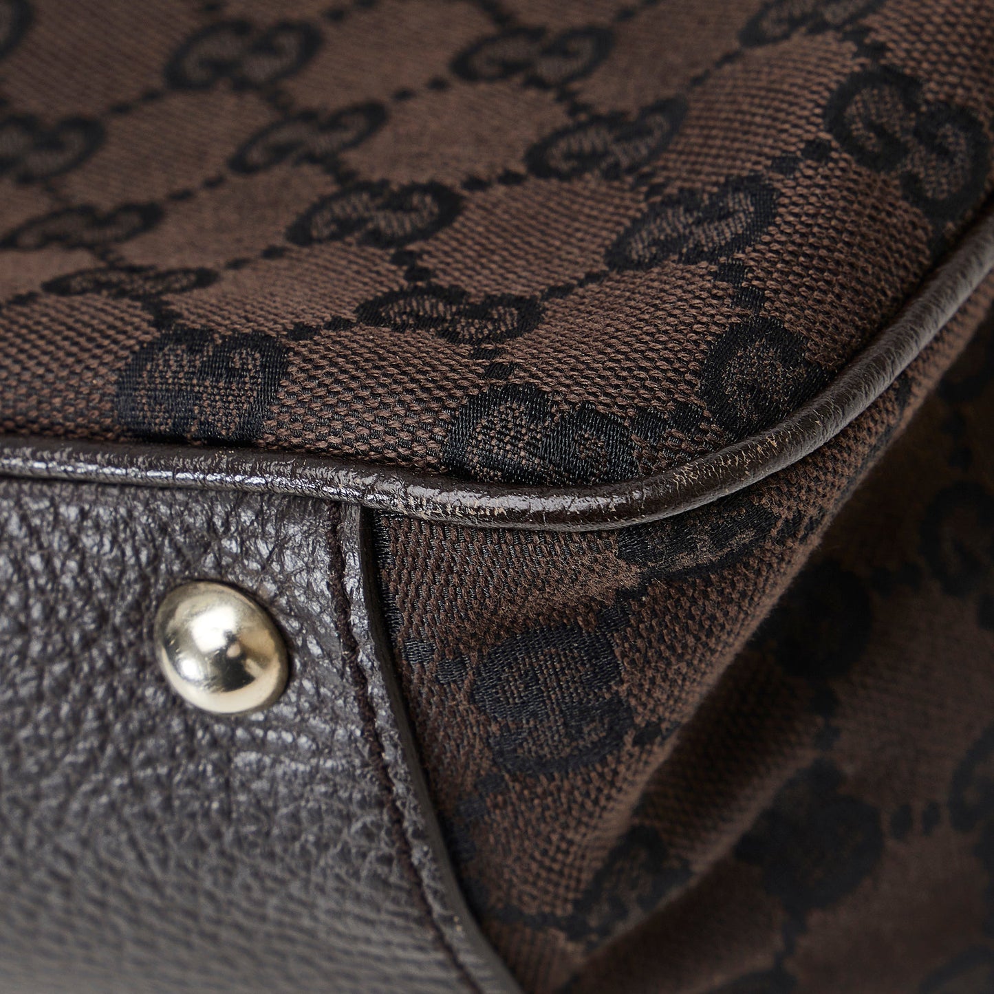 Brown Gucci GG Canvas Tote