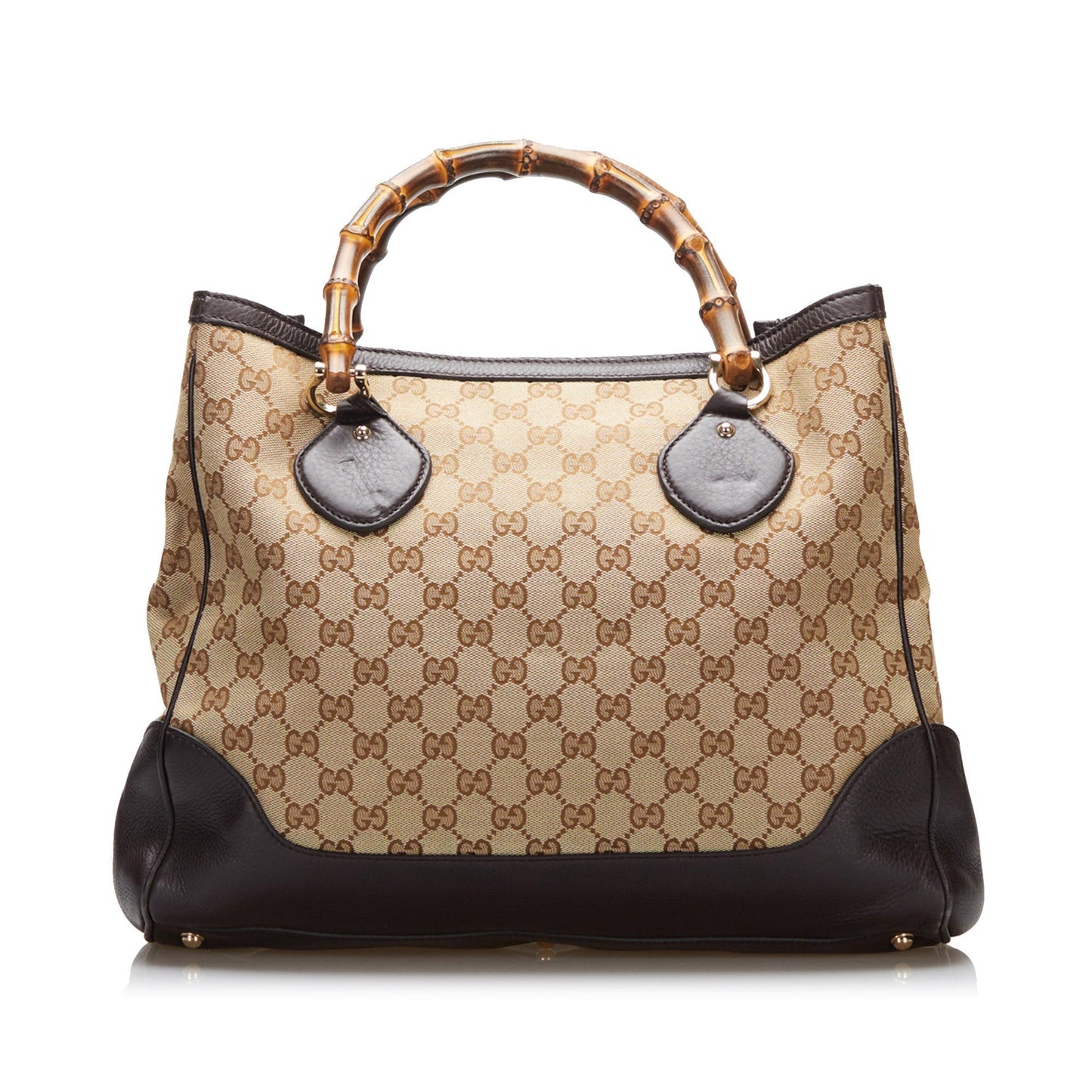 Gucci Bamboo GG Canvas Diana Tote Bag