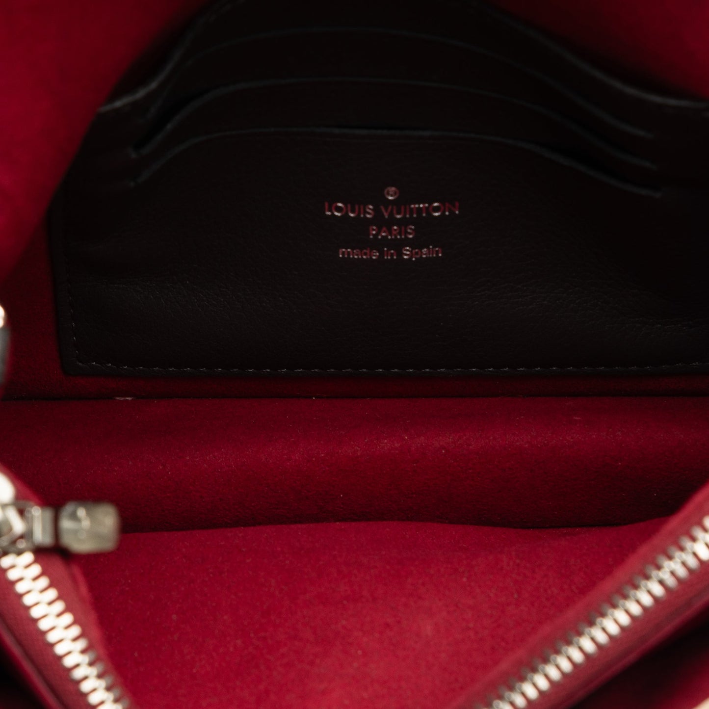 Red Louis Vuitton MyLockMe Chain Pochette Shoulder Bag