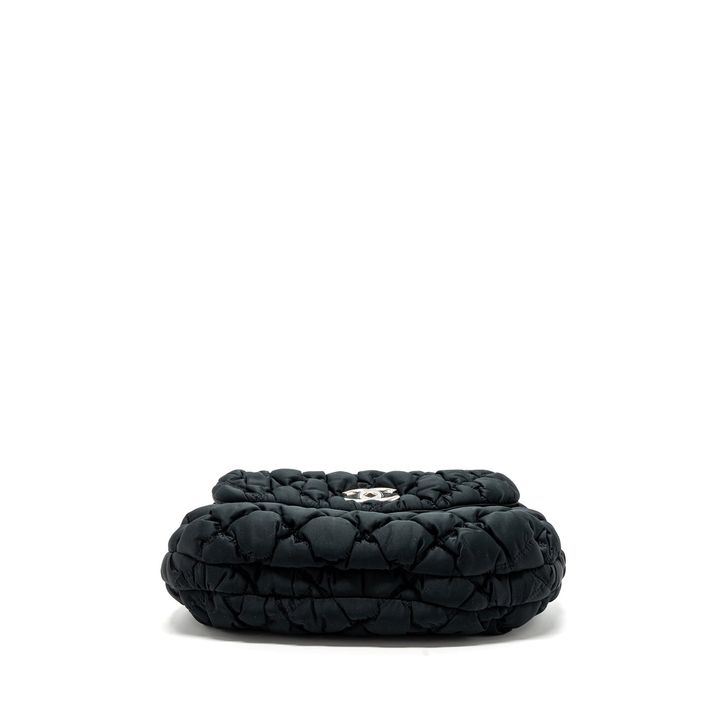 Chanel quilted flap shoulder bag nylon black SHW