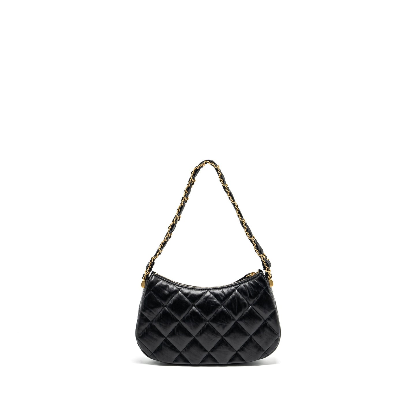 Chanel 23k 19 Hobo Shoulder Bag Calfskin Black GHW (microchip)