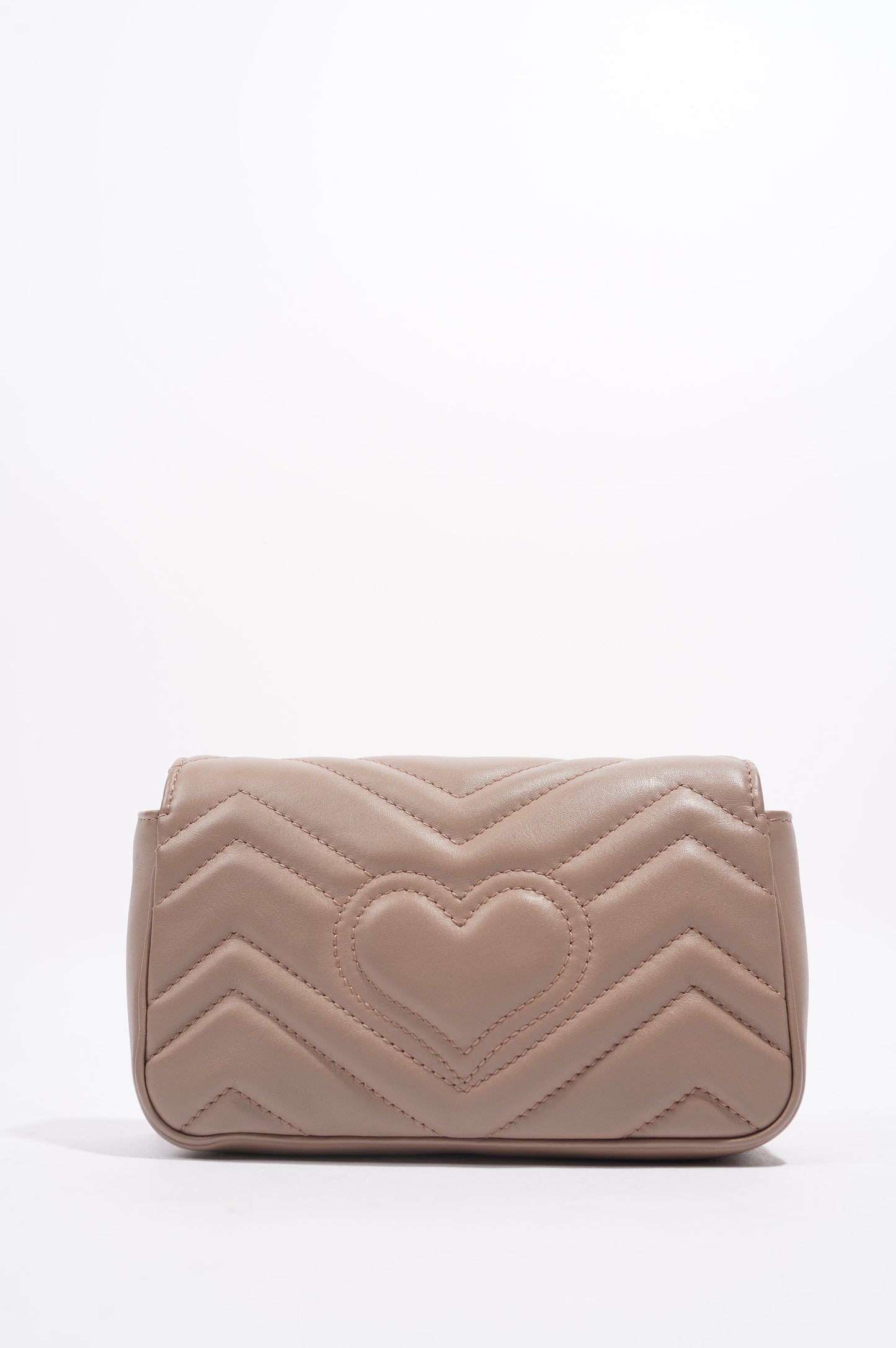 Gucci Womens GG Marmont Matelasse Pink Leather Super Mini