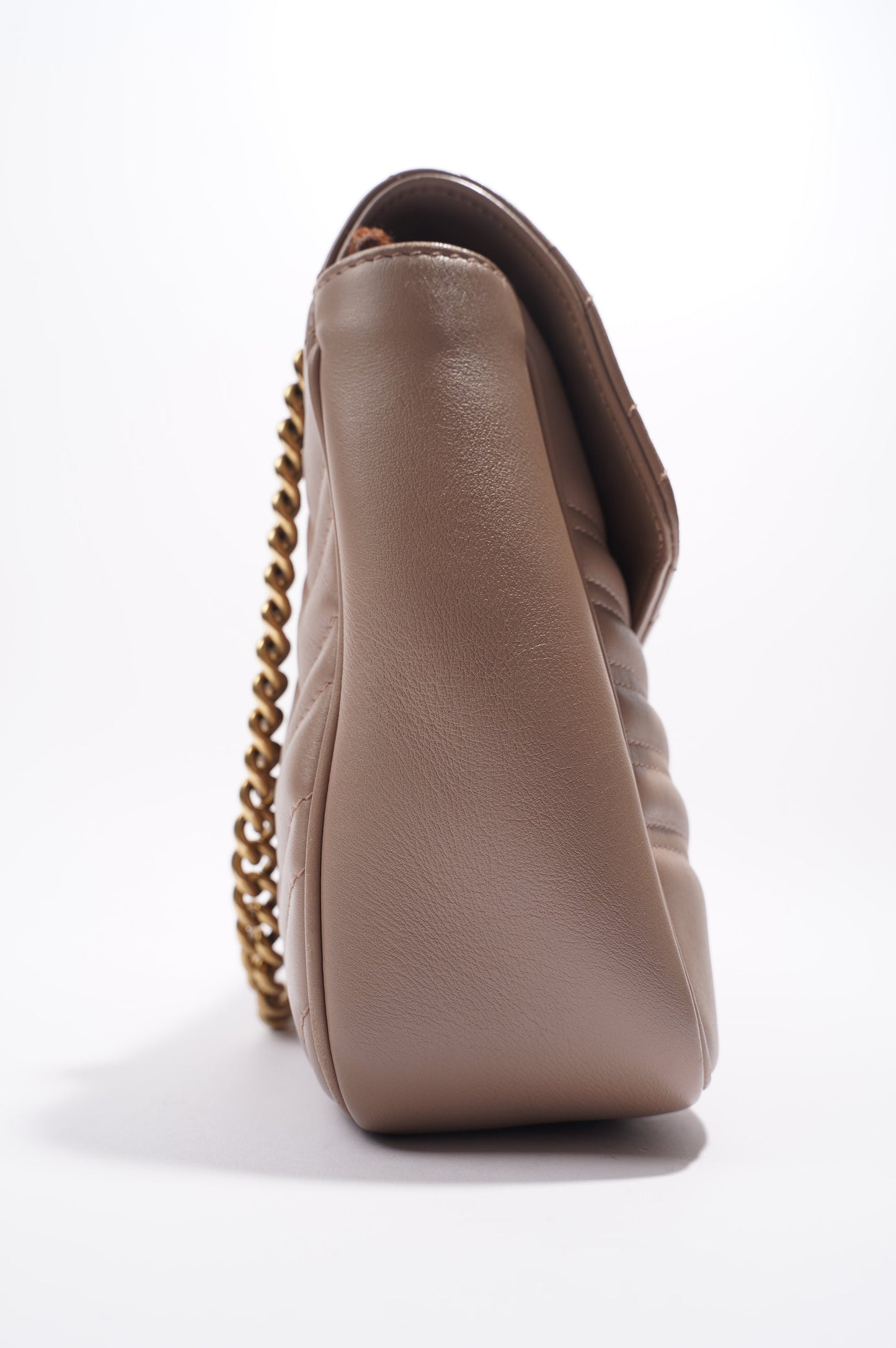 Gucci Womens Marmont Flap Nude Medium